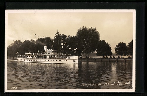 Carte postale bateau moteur - bateau, à