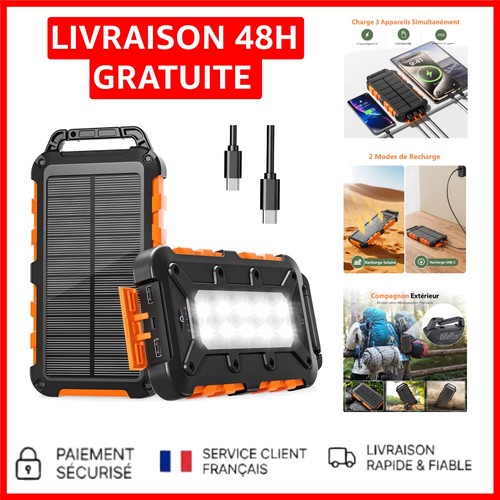 Batterie externe solaire - batterie,