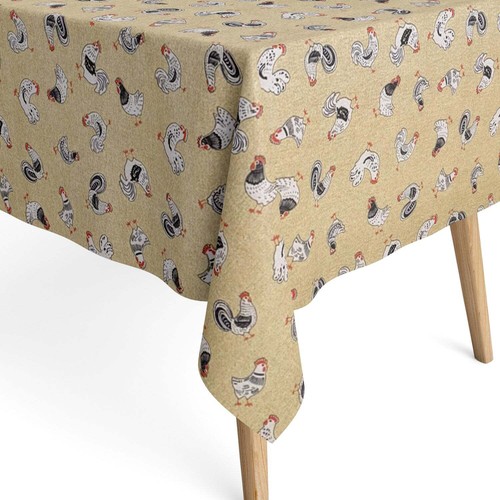 Nappe jacquard coton enduit - nappe,
