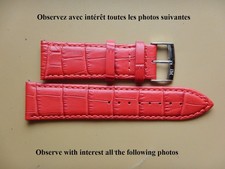 24 mm BRACELET DE MONTRE ROUGE