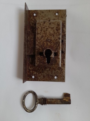 Serrure ancienne fer avec - en,