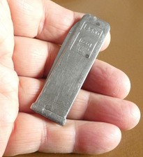 Ancien petit couteau canif Pompe Essence ESSO Station Garage Automobile An. 60