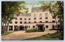 Fond Du Lac Wisconsin WI Postcard Lawsonia Country Club Building Exterior c1920s