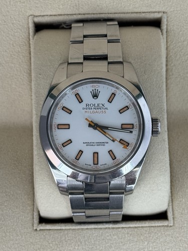 Rolex milgauss 116400 silver - rolex,