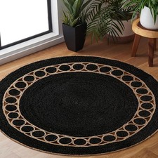 Tapis indien en jute naturel