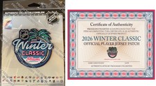 2026 WINTER CLASSIC PLAYER JERSEY PATCH FLORIDA PANTHERS N.Y. RANGERS SHIPS NOW!