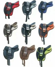 Selle de cheval sans arbre tout usage neuve en plusieurs couleurs taille...