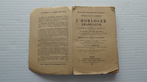 Horloger rhabilleur par e - rhabilleur, j.e
