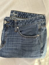 American Eagle Bootcut Women’s 14 Distressed Blue Jeans