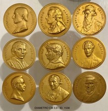 9 PERSONAGGI STORICI GOLDONI MANZONI PELLICO ALFIERI PARINI…PLACCHETTE UNIFACE