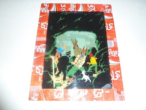 Fixée sous verre - sous, tintin