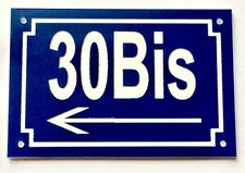 plaque pvc numero de rue ou de