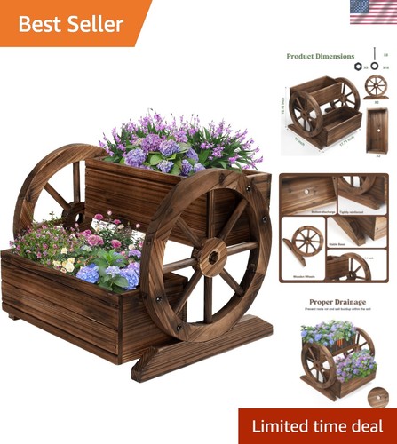 Durable fir wood garden cart - garden,