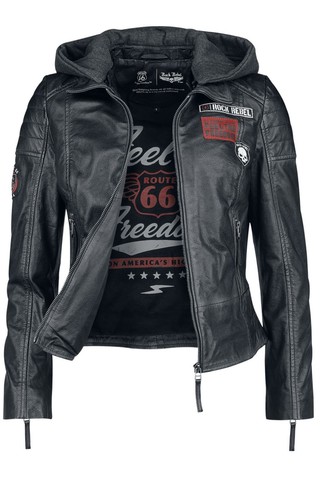 Veste cuir rock - cuir, route