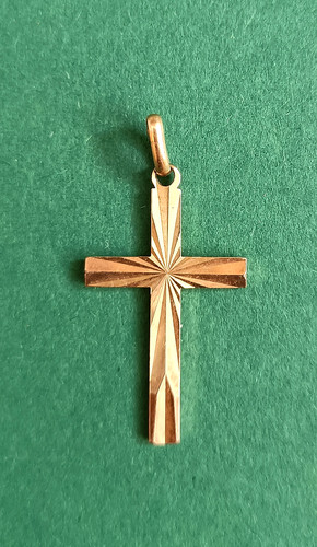 Croix poinçon plaqué - , or