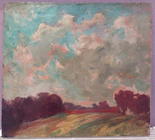 Tableau huile sur toile - tableau, ciel