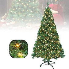 Sapin de noël artificiel en PVC, 180/210/235CM, avec pointes 1050/1260/1780, lum