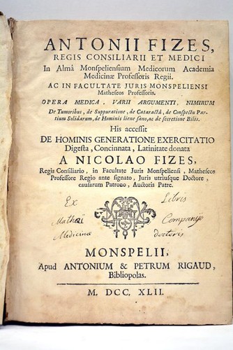 Livre ancien medecine fizes - ancien,