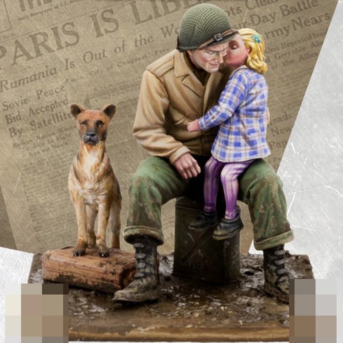 Lot figurines en - 1:35,
