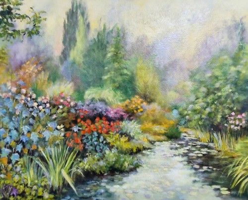 Jardin peintre peinture - jardin,