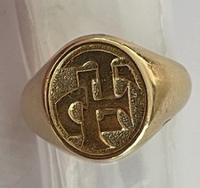 bague chevalière or 18 carats
