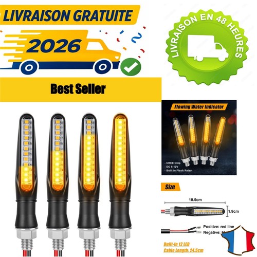 Clignotants led moto 12v - clignotants,