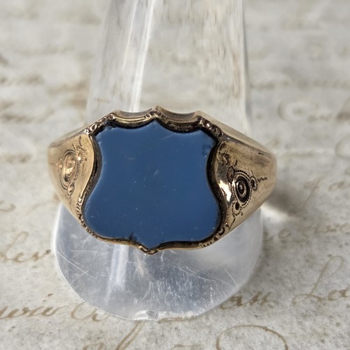 Bague chevalière plaqué - chevalière,