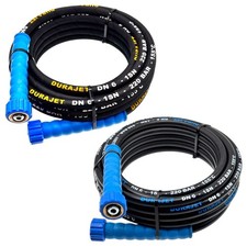 Tuyau à Haute Pression pour Kärcher Kränzle HD 2x M22 IG 220 Espèces 155° . Bleu