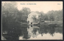 Old postcard Brussels, Le Chalet du Bois 1907 