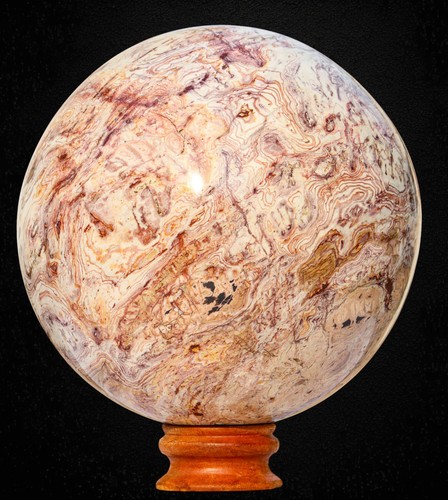 Boule cristal rose - cristal,