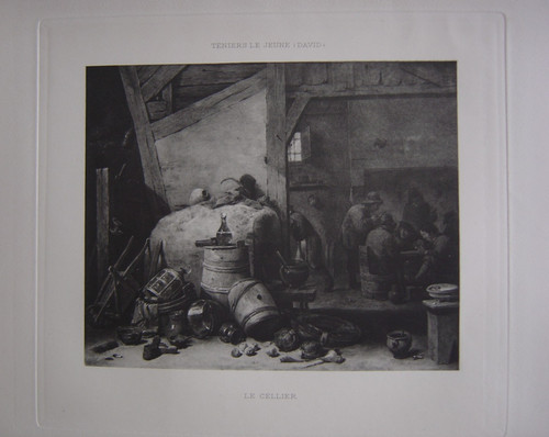 Belle estampe cellier par - belle,