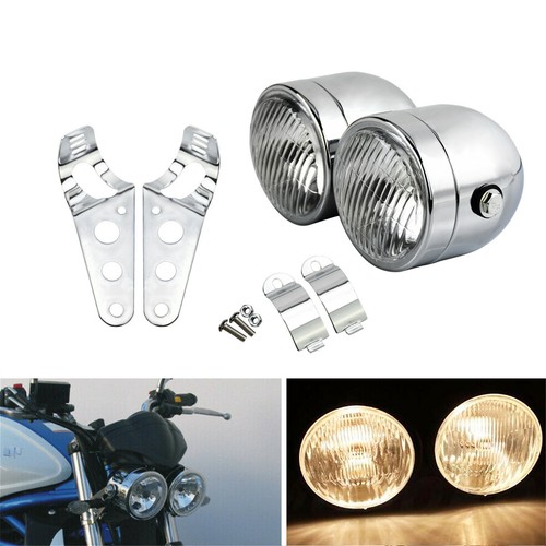 Chrome moto frontale double - moto,