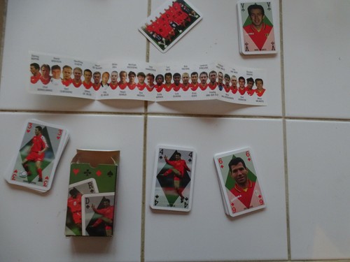 Jeu cartes jouer football - cartes, a