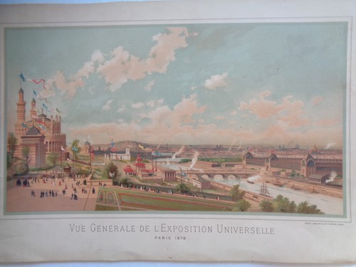 Grande gravure vue - vue, générale