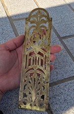 Ancienne Plaque de Propreté de porte / décoration en laiton, 6 cm  sur 22 cm