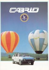 Fiat Ritmo Bertone Convertible Cabriolet Brochure Brochure 1982 49