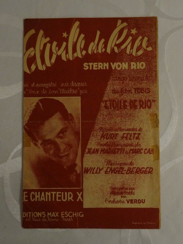 Partition etoile rio - etoile,