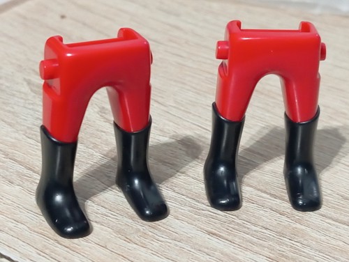 Playmobil jambes rouges - playmobil, x2