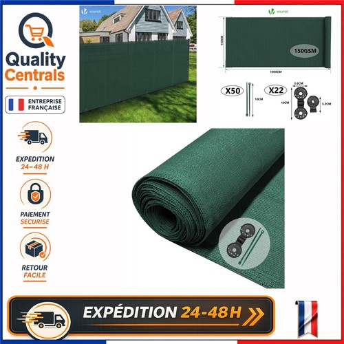 Brise vue occultant vert - 85%,