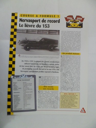 Carte fiche auto nervasport - ,