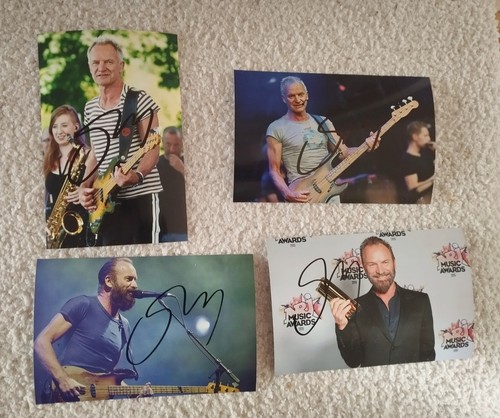 Lot autographes originaux de - 4,