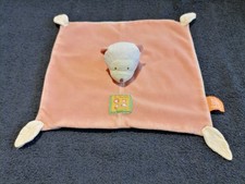 doudou plat singe orange jaune