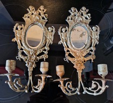 MIROIR CHANDELIERS BRONZE XIX