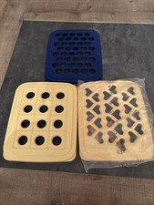 Lot De Trois Plaques Ravioles Party Tupperware Neuve