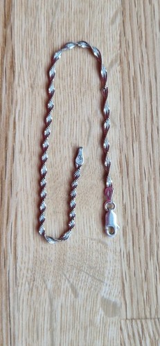 Bracelet torsadé argent - bracelet, en