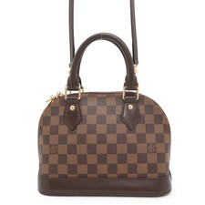LOUIS VUITTON Alma Size BB Damier Ebene Canvas Red N41221