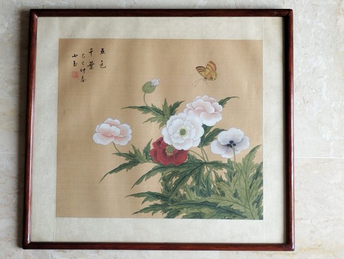 Peinture sur soie chinoise