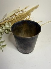 Timbale/gobelet ancien en étain avec poinçon - Numéroté 117 - Fin XIXe Début XXe