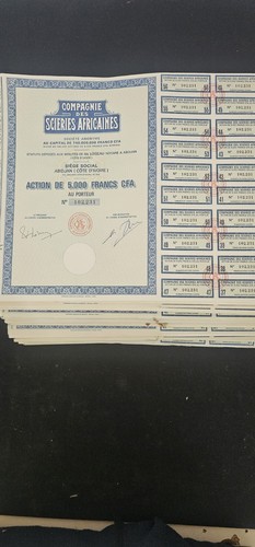 Lot 700 actions anciennes - 700,