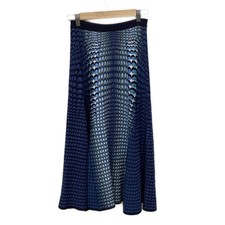 Auth MARINE SERRE - Dark Navy Light Blue Multi Women's Skirt